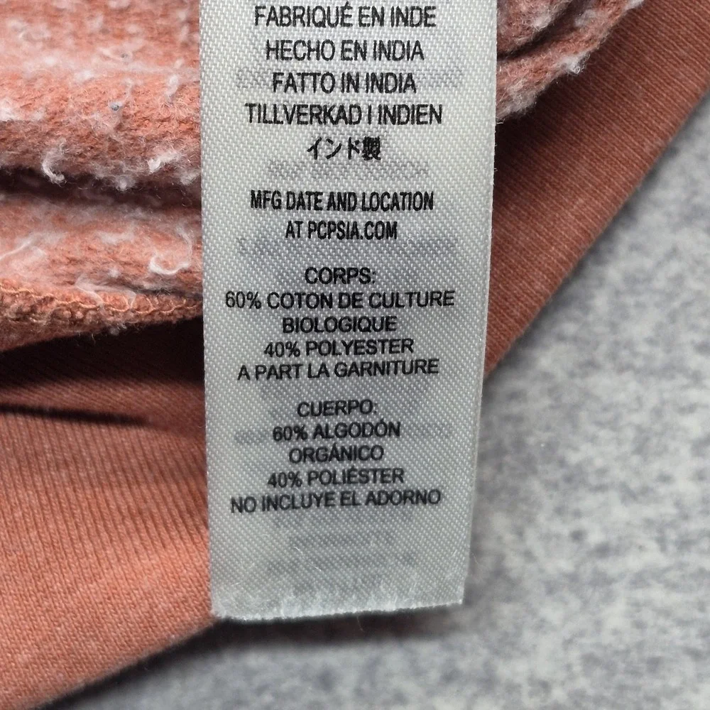 Patagonia Pullover Hoodie Boys XL Burnt Orange Rust Sweatshirt Pouch Pocket Crew